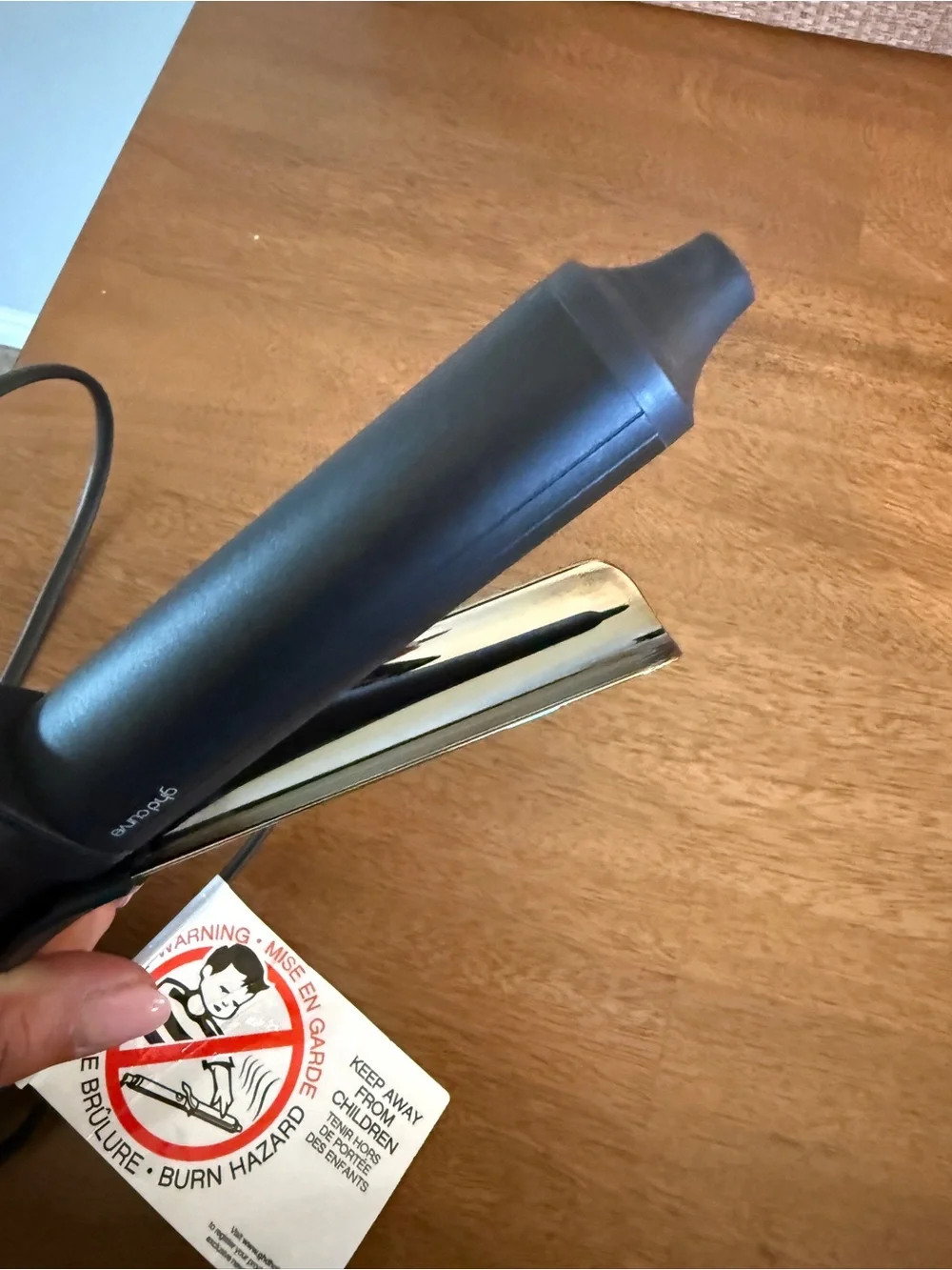 ghd Black and Silver Ceramic Curling Wand